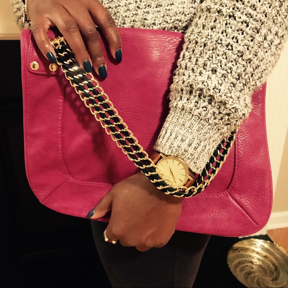 Olivia + Joy Suspect Pink Satchel